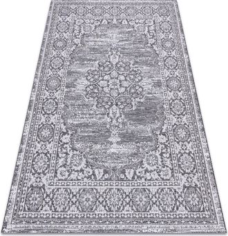 RugsX Rugsx - Alfombra De Cuerda Sisal Loft 21213 Ornamento Gris / Plateado / Marfil Grey 160x230 Cm