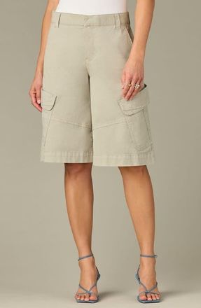 Wit & Wisdom Skyrise Cargo Bermuda Shorts in Eucalyptus at Nordstrom, Size 10