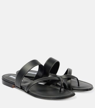 Manolo Blahnik Susacru leather thong sandals