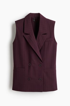 H&M Gilet aus Leinenmix - Red