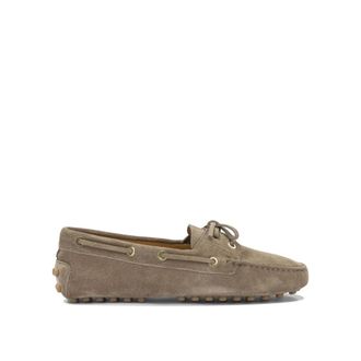 Tod's Mocassini Gommino in Camoscio - - Shoes - Donna - Marrone - 39 EU