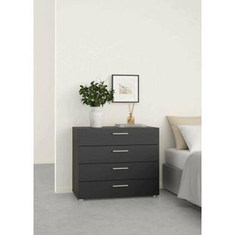 Dmora Dmora - Cajonera Marinette, C&oacute;moda Multiusos, C&oacute;moda De Dormitorio, Gabinete Con Cajones, 80x40 H68 Cm, Negro