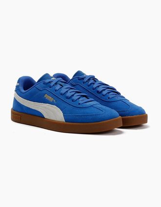 Puma Womens Puma Club II Era Suede Mountain Blue Trainers - Size: 6