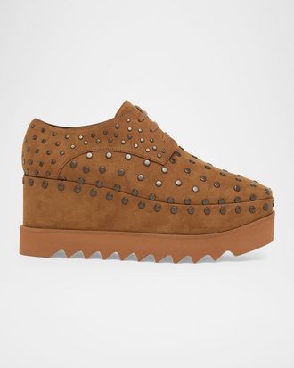 Stella McCartney 75mm Elyse Studded Platform Derbys