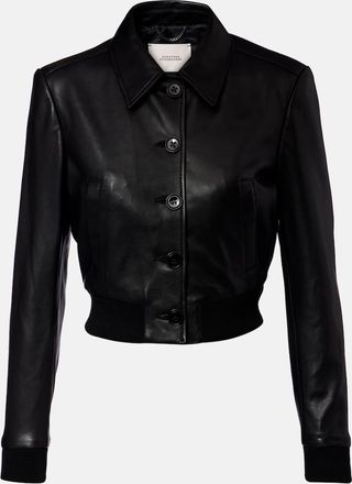 Dorothee Schumacher Giacca blouson Sleek Statement in pelle