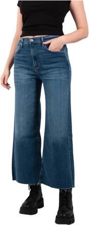 Citizens Of Humanity Wide Leg Crop Jeans in Ambry - Dames - Loose Fit Jeans - Blauw - W26 - Jeans