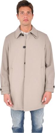 Drumohr Heren, Mantels, Grijs, Maat: XL Leer