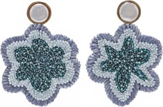 Mignonne Gavigan Womens Aamir Drop Earrings In Blue Pearl