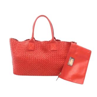 Bottega Veneta Pre-owned Tote Bags, female, Red, Size: ONE SIZE Pre-owned Vintage Tote Bag
