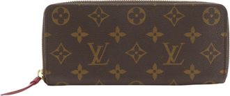 Louis Vuitton Brown Fuchsia Galle Monogram Red Color Monogram Long Wallet (Bi-Fold) (Pre-Owned)