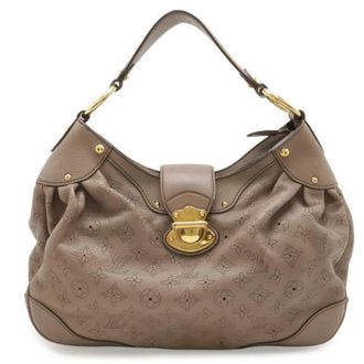 Louis Vuitton Pre-owned Monogram Mahina Solar PM Schoudertas - Dames - Pre-owned - Beige - Maat: ONE Size Leer
