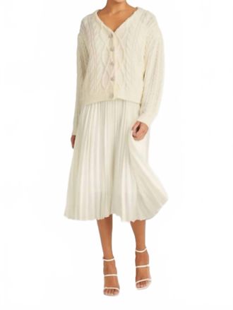 Cinq &agrave; Sept Amandine Midi Dress In Ivory