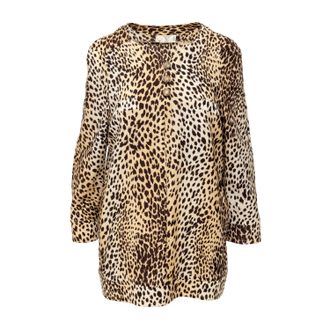 Valentino Valentino Miss V Luipaardprint Top - 90s