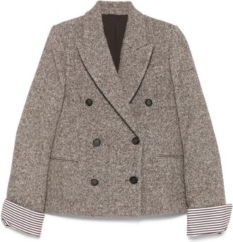 Brunello Cucinelli Cappotto Doppiopetto In Lana-Donna