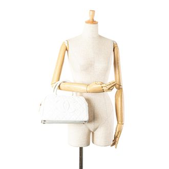 Chanel Gestructureerde Leren Handtas met Handvat