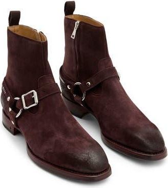 John Varvatos Regent Harness Chain Zip Boot in Oxblood at Nordstrom Rack, Size 10.5