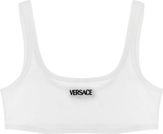 Versace White Cotton Womens Bra