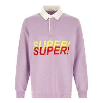 J.W.Anderson Polo Shirts, male, Purple, L, Super Super Rugby Polo Top