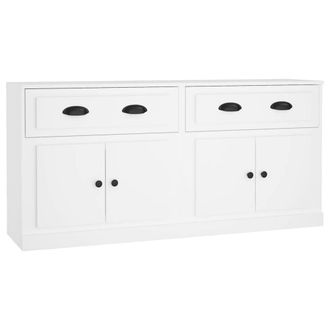 Berkfield Home Sideboards 2 pcs White Engineered Wood