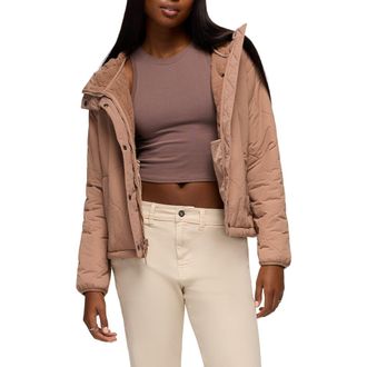 Prana Encinitas Quilted Jacket in Shroom at Nordstrom, Size Medium