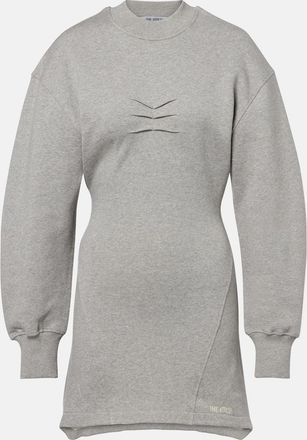 The Attico Cotton jersey sweatshirt dress