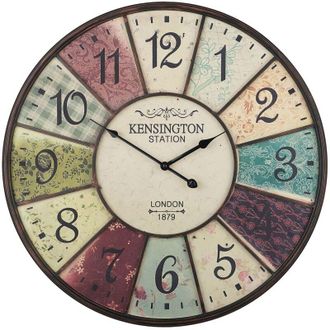 Beliani Orologio da parete multicolore Boswil