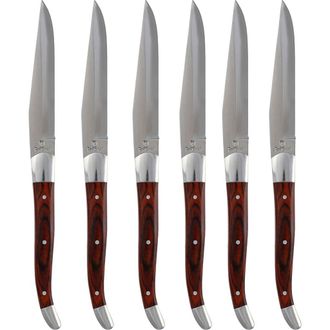 Fortessa 6-Piece Provencal Serrated Steak Knife in Brown at Nordstrom Rack