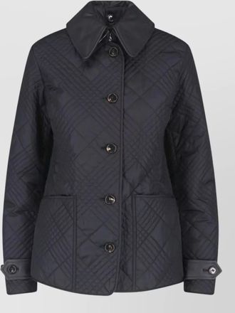 Burberry quilted single breasted jacket