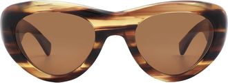 Mr. Leight Reveler S Semi-Flat Kona Brown Goggle Unisex Sunglasses ML2032 KOA-ATG/SFKONBRN 49