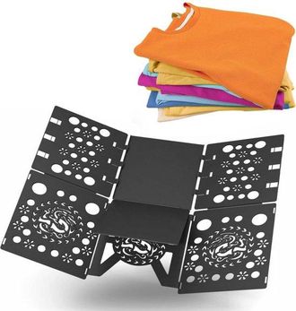 OEM Tabla Doblar Camisas, Tabla Plegable F&aacute;cil, Tabla Plegable Tabla Plegable Pl&aacute;stico Resistente, Tabla Guardar Ropa F&aacute;cil R&aacute;pida, Negra, 5868 Cm