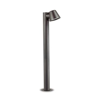 Netlighting Gas 1 Light Outdoor Bollard Anthracite IP43 GU10 in Black