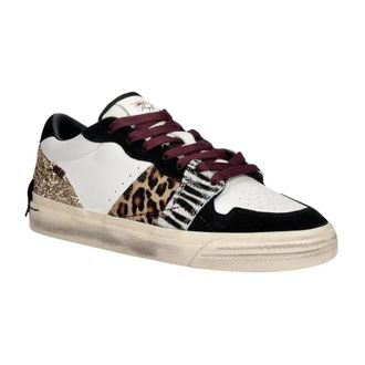 Crime London Schoenen, Dames, Veelkleurig, 36 EU, Playoff Sneakers