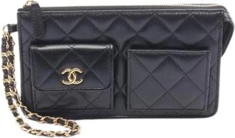 Chanel Pre-owned Clutch Bag - Dames - Vintage Clutch - Zwart - ONE Size - Vintage