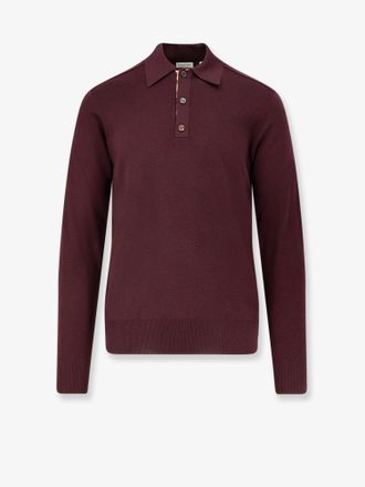 Burberry Marcus LS CT wool polo shirt - BURBERRY - gender_Man