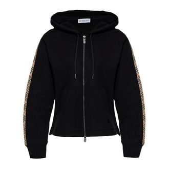 Burberry Zip-throughs, female, Black, Size: XS Harper Hoodie