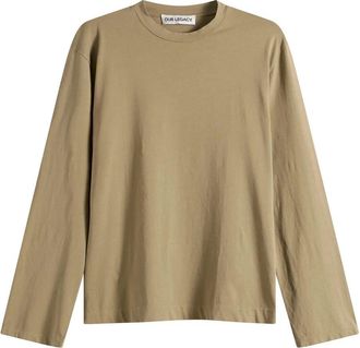 Our Legacy Tops, Heren, Beige, M, Katoen, Box Longsleeve