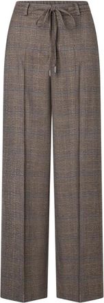 More & More Wijde broek - Dames - Wijde Broeken - Bruin - M - Polyester - Broeken