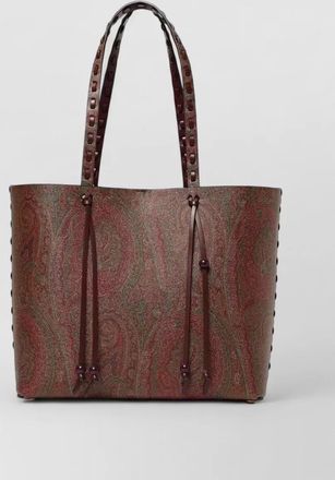 Etro paisley pattern shoulder bag dual handles