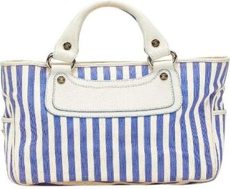 Celine Pre-owned Handbags, female, Blue, Size: ONE SIZE Pre-owned Canvas handbags
