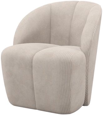 De Eekhoorn Drehbarer Design Sessel Mojo, Ecru