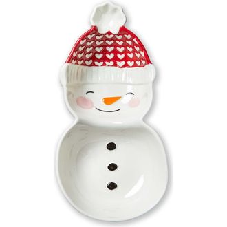 Tag Snowman Ceramic Serving Trays Set for Christmas Multicolor in Multicolored at Nordstrom