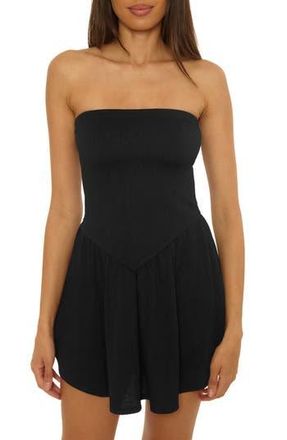 BECCA by Rebecca Virtue Palma Strapless Cover-Up Minidress in Black at Nordstrom Rack, Size Medium