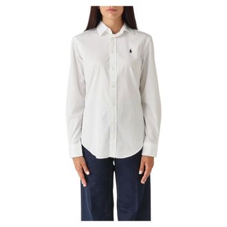 Polo Ralph Lauren Overhemden, Dames, Wit, M, Katoen, Cotton Shirt