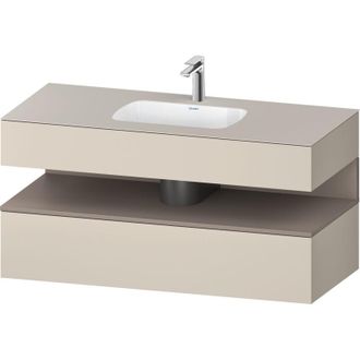 Duravit Qatego Lavabo Encastrado Con Base De Lavabo Consola, - Duravit