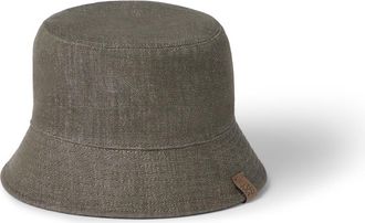 Brunello Cucinelli Bucket hat with logo in Green at Nordstrom, Size X-Large