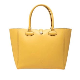 Loewe Pre-owned Leo Tote - Dames - Vintage Shopper - Geel - ONE Size - Leer - Vintage