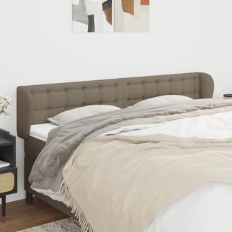 vidaXL Cabecero De Tela Gris Taupe 183x23x78/88 Cm Vidaxl