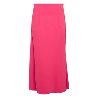 Philosophy di Lorenzo Serafini Rokken, Dames, Roze, M, Elegante, veelzijdige en comfortabele fuchsia midi jurk
