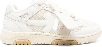 Off-white panelled sneakers