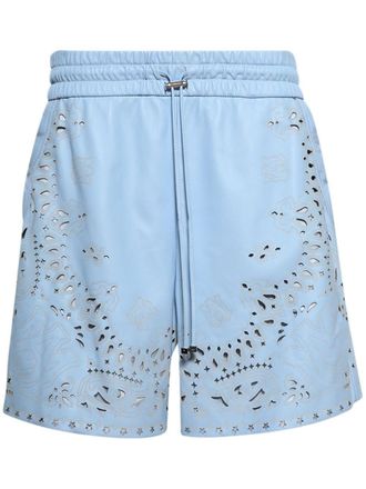 Amiri cut-out detailing shorts - Blue